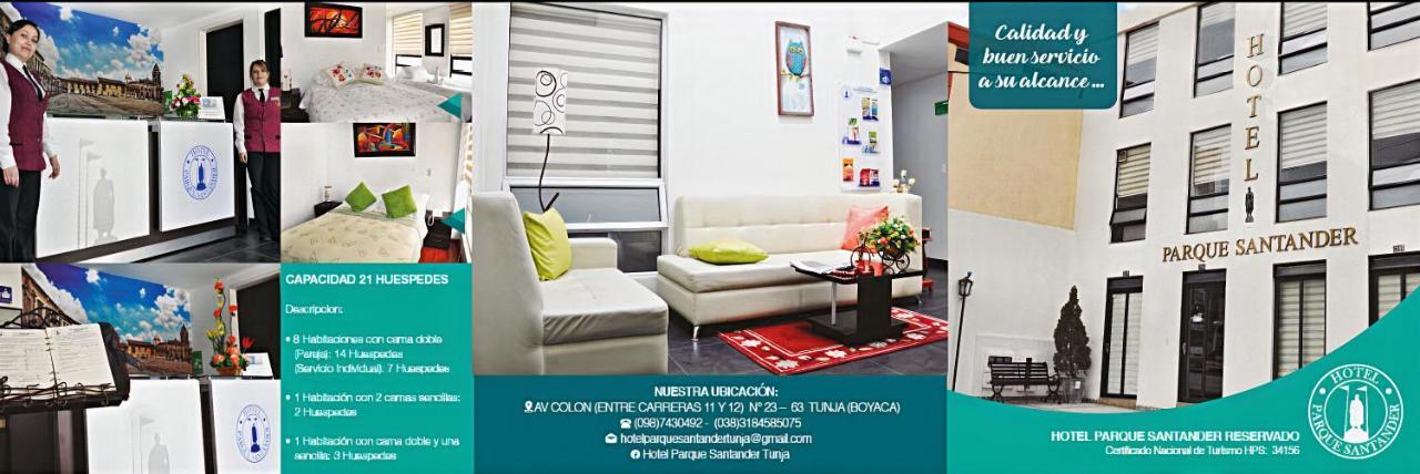 Hotel Parque Santander Tunja Bagian luar foto